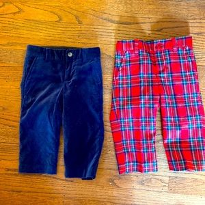2 pairs of Janie and Jack Holiday pants